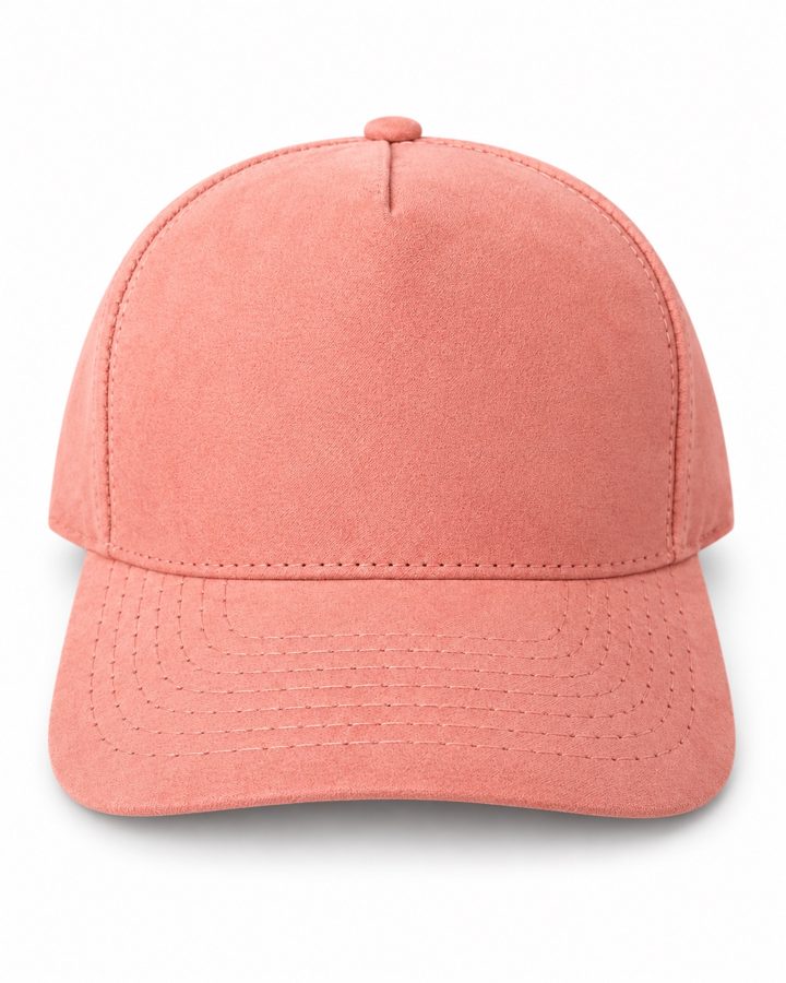 Gorra 5 paneles en lince color Palo rosa